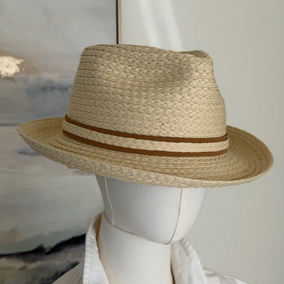 Biltmore 1917 Heritage Straw Fedora Size Large/Unisex Classic Style Summer - Picture 6 of 16